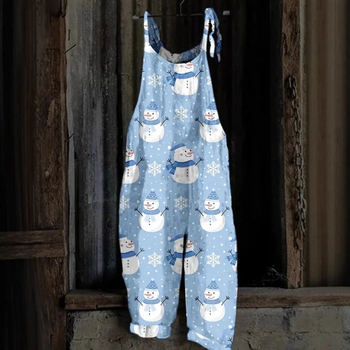 Γυναικεία ολόσωμη φόρμα χωρίς μανίκια, μεσαία μέση, μέχρι τον αστράγαλο, ιαπωνοκορεατικό casual στυλ, πολυεστέρας