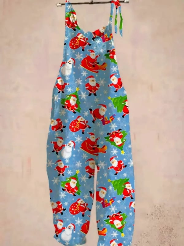 Salopetă damă fără mâneci, talie medie, pantaloni până la gleznă, stil casual japonez/coreean, poliester