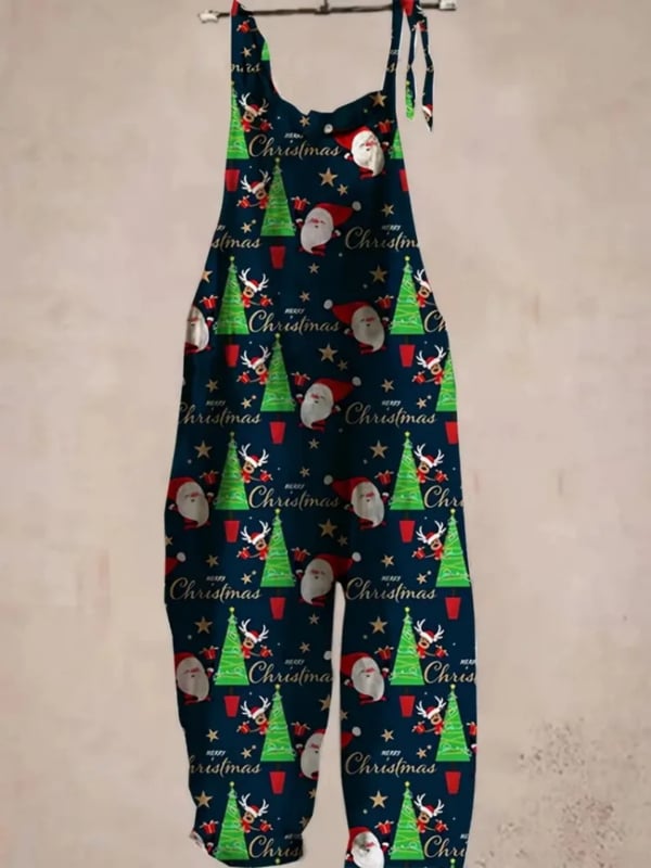 Salopetă damă fără mâneci, talie medie, pantaloni până la gleznă, stil casual japonez/coreean, poliester