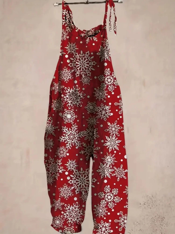 Salopetă damă fără mâneci, talie medie, pantaloni până la gleznă, stil casual japonez/coreean, poliester