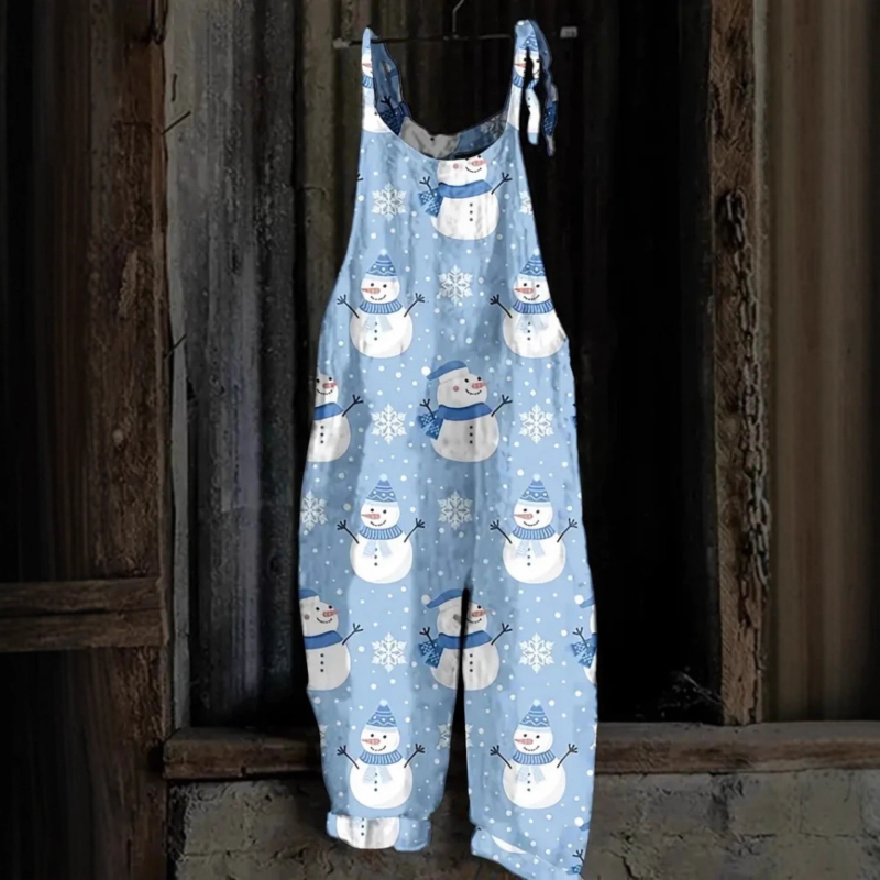 Salopetă damă fără mâneci, talie medie, pantaloni până la gleznă, stil casual japonez/coreean, poliester