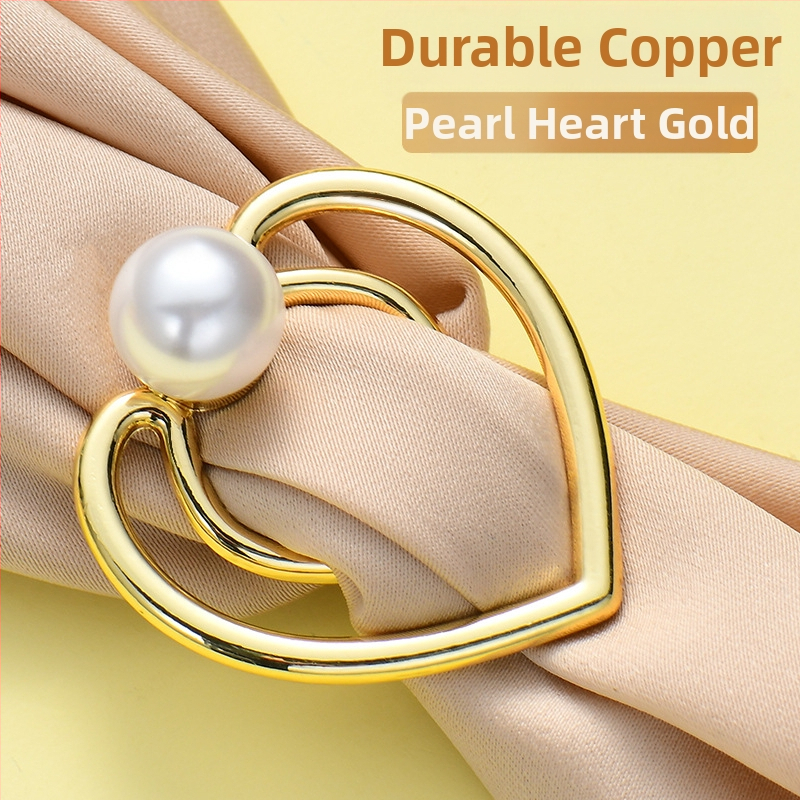 Segė su mazgu kampu, keturių lapų dobilo žiedas daugiafunkciam naudojimui, šilko šalikui sagtis (Pavasaris 2025)