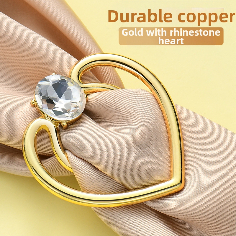 Segė su mazgu kampu, keturių lapų dobilo žiedas daugiafunkciam naudojimui, šilko šalikui sagtis (Pavasaris 2025)