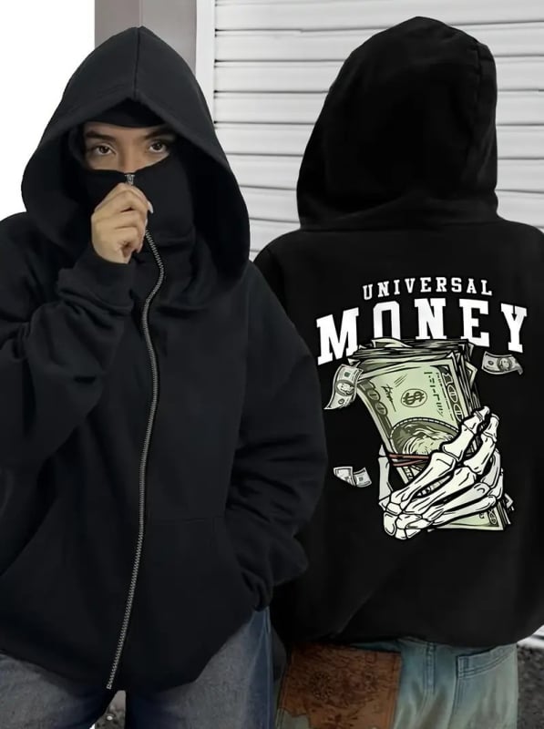 Ανδρικό φούτερ με κουκούλα από φλίς, πουλόβερ, άνετη γραμμή, πολυεστέρας 91-96%