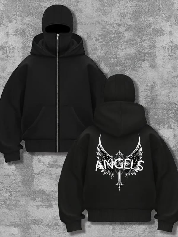 Ανδρικό φούτερ με κουκούλα από φλίς, πουλόβερ, άνετη γραμμή, πολυεστέρας 91-96%