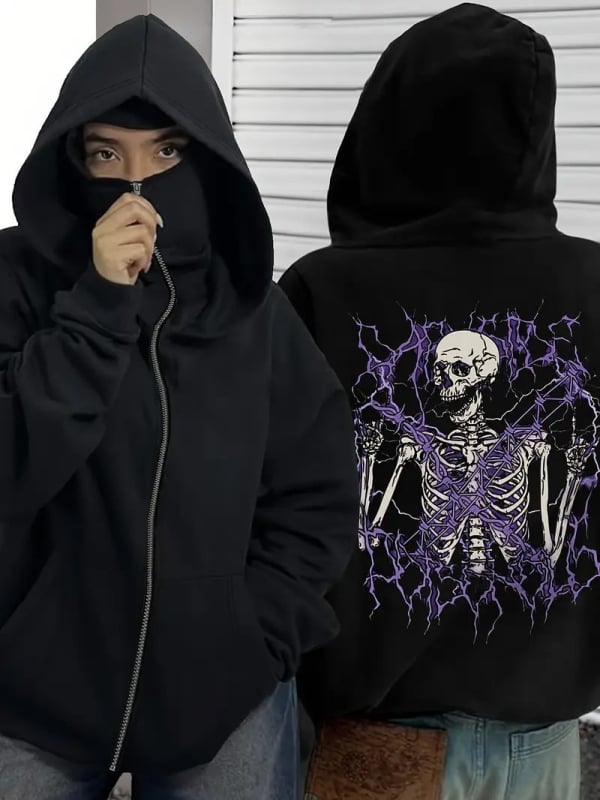 Ανδρικό φούτερ με κουκούλα από φλίς, πουλόβερ, άνετη γραμμή, πολυεστέρας 91-96%