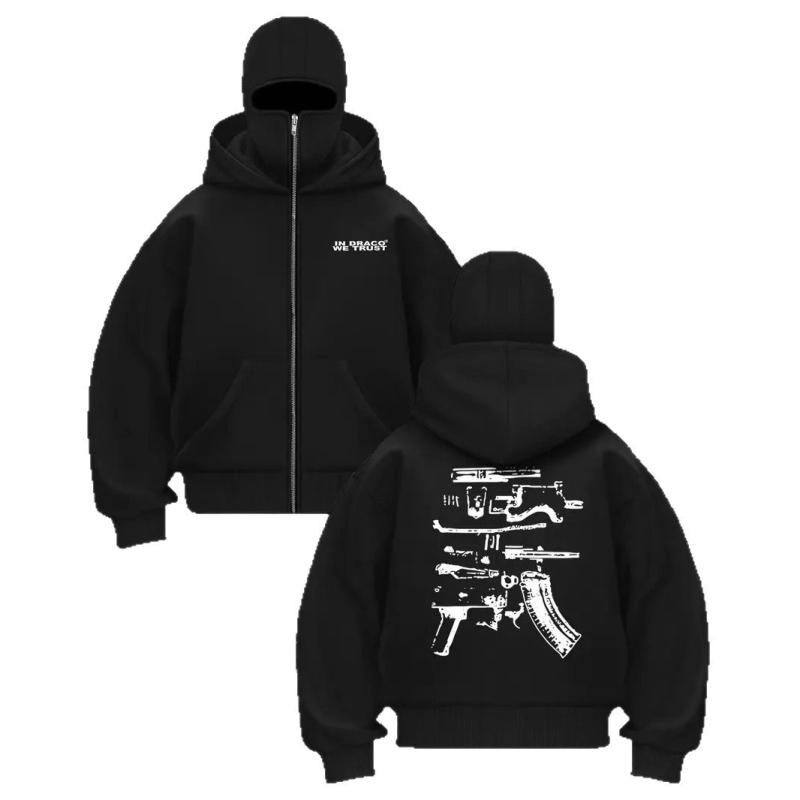 Férfi kapucnis fleeces pulóver, laza szabás, poliészter 91-96%