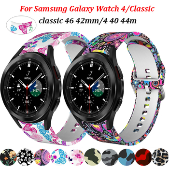 Λουράκι σιλικόνης με εκτύπωση για Samsung Galaxy Watch6/5/4 – αθλητικό στυλ, πόρπη με ακίδα, 18 g