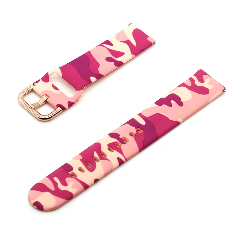 Λουράκι σιλικόνης με εκτύπωση για Samsung Galaxy Watch6/5/4 – αθλητικό στυλ, πόρπη με ακίδα, 18 g