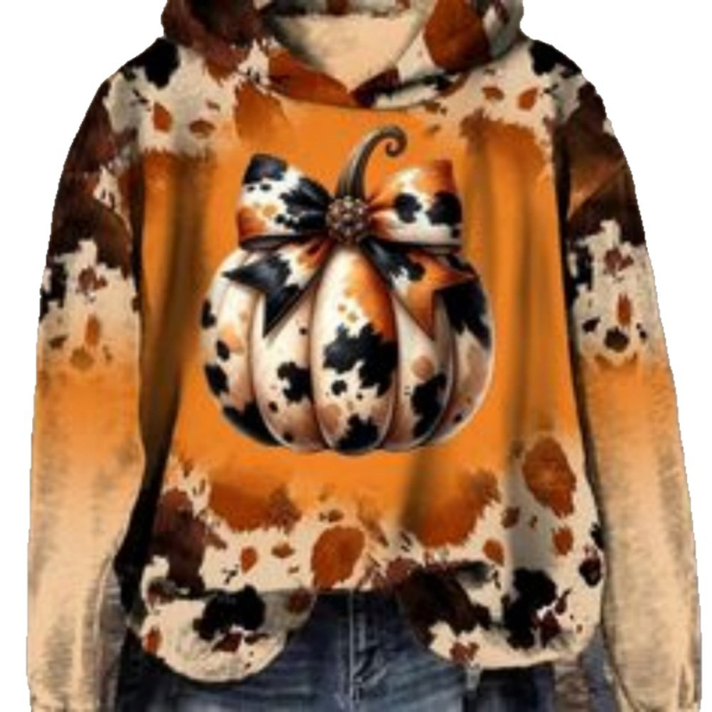 Φούτερ με κουκούλα με floral honeybee print, 3D εφέ, φαρδιά γραμμή, Air Layer ύφασμα, 70-80% πολυεστέρα