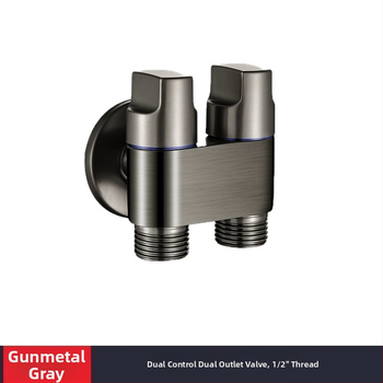 Slavina za perilicu rublja, bakar i nehrđajući čelik, zidna ugradnja, model MIZDZS-01, keramički disk ventil, 4‑točkovno spajanje DN15