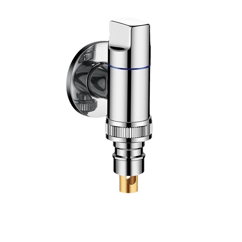 Slavina za perilicu rublja, bakar i nehrđajući čelik, zidna ugradnja, model MIZDZS-01, keramički disk ventil, 4‑točkovno spajanje DN15