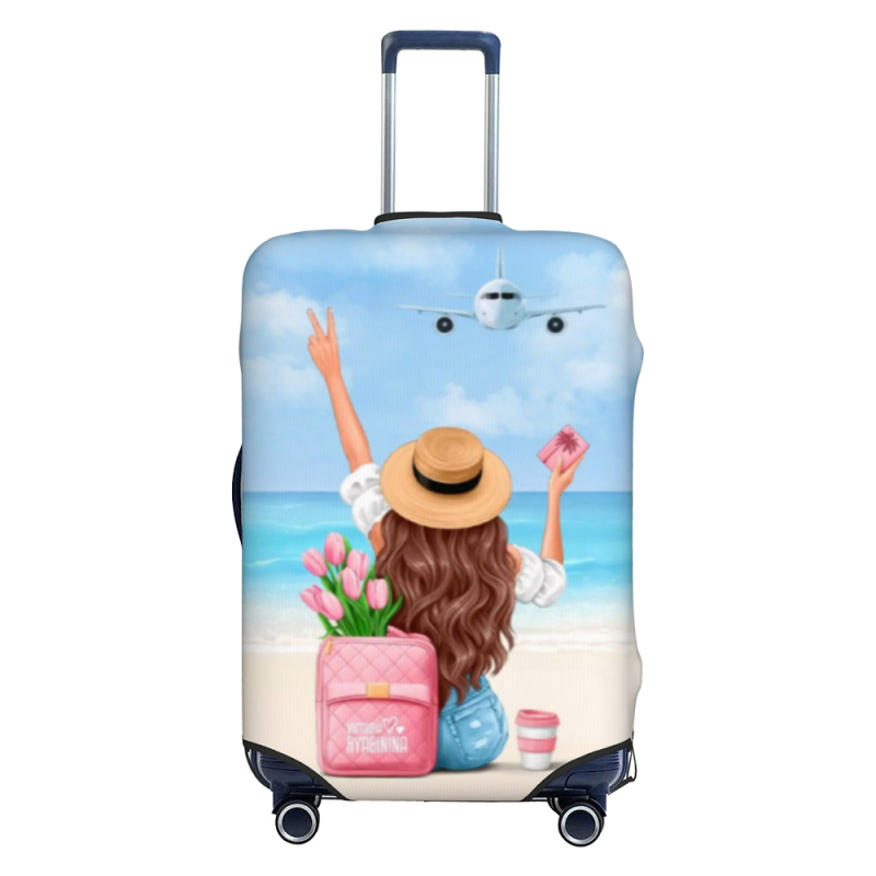 Προσωποποιημένη θήκη προστασίας αποσκευών για ταξίδια – αναπνεύσιμος ultra‑ελαφρύς πολυεστέρας, μοτίβο anime, στυλ Casual Travel