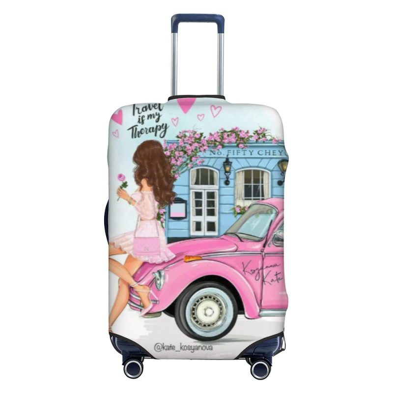 Προσωποποιημένη θήκη προστασίας αποσκευών για ταξίδια – αναπνεύσιμος ultra‑ελαφρύς πολυεστέρας, μοτίβο anime, στυλ Casual Travel