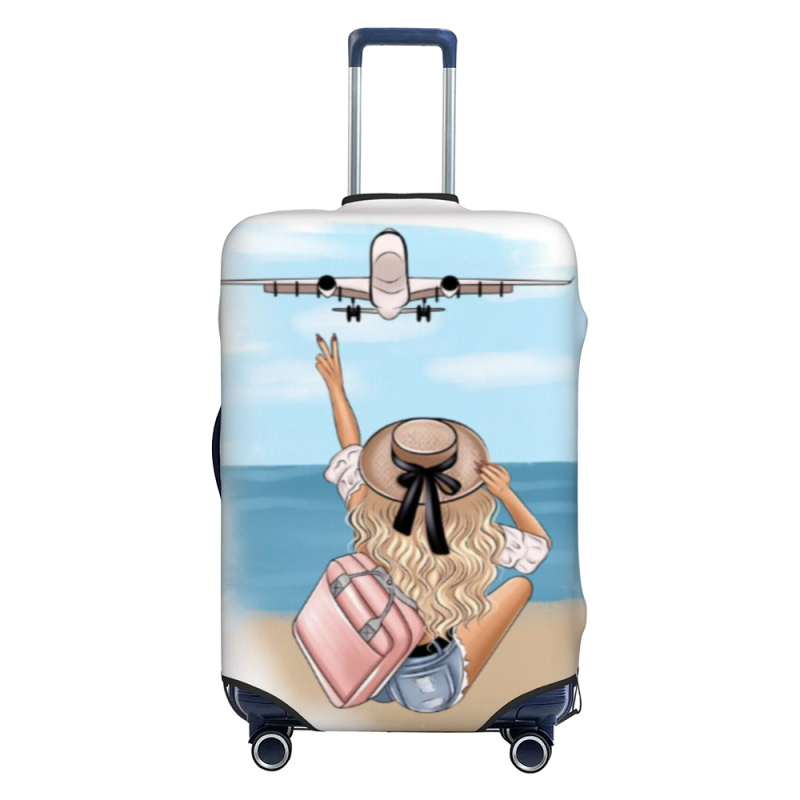 Προσωποποιημένη θήκη προστασίας αποσκευών για ταξίδια – αναπνεύσιμος ultra‑ελαφρύς πολυεστέρας, μοτίβο anime, στυλ Casual Travel