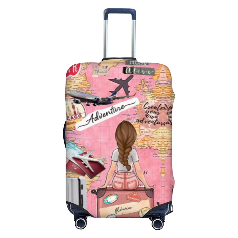 Προσωποποιημένη θήκη προστασίας αποσκευών για ταξίδια – αναπνεύσιμος ultra‑ελαφρύς πολυεστέρας, μοτίβο anime, στυλ Casual Travel