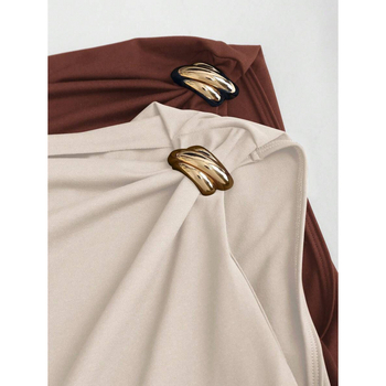 Риза Slim Fit, тъкан памук-лен, винилоново влакно, лято 2023, лек бизнес стил