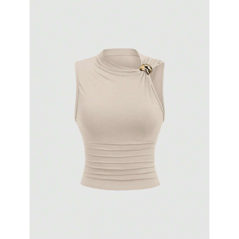 Риза Slim Fit, тъкан памук-лен, винилоново влакно, лято 2023, лек бизнес стил