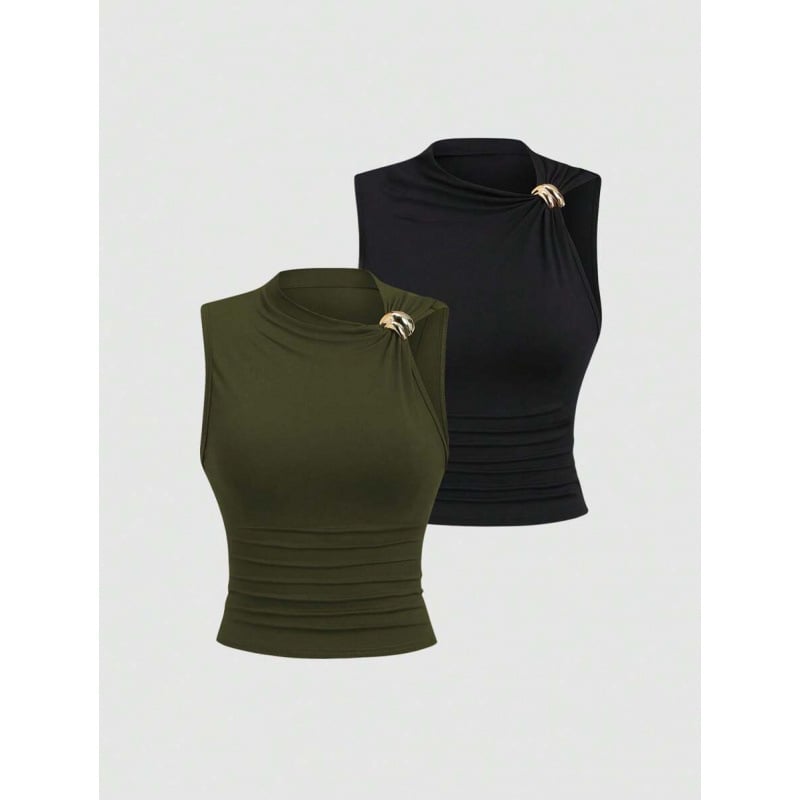 Риза Slim Fit, тъкан памук-лен, винилоново влакно, лято 2023, лек бизнес стил