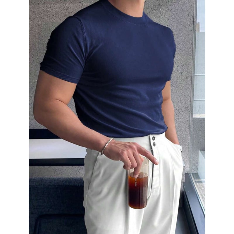 Μπλουζάκι Batwing, με γιακά τύπου πουκάμισου, chenille ύφασμα, Vinylon κύρια ίνα, διακόσμηση με λουλούδι