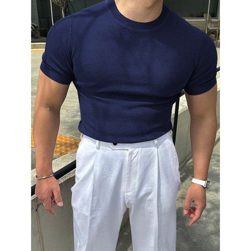 Μπλουζάκι Batwing, με γιακά τύπου πουκάμισου, chenille ύφασμα, Vinylon κύρια ίνα, διακόσμηση με λουλούδι