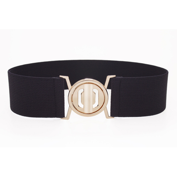 Γυναικεία ελαστική ζώνη με αγκράφα από κράμα, νάιλον, πλάτος 4 cm, κούμπωμα με κουμπί