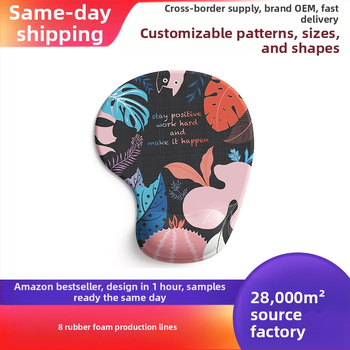 Radna podloga za miš s podrškom za zglob – prirodna guma, prijenos topline, anime uzorak, logo moguć, OEM/po mjeri