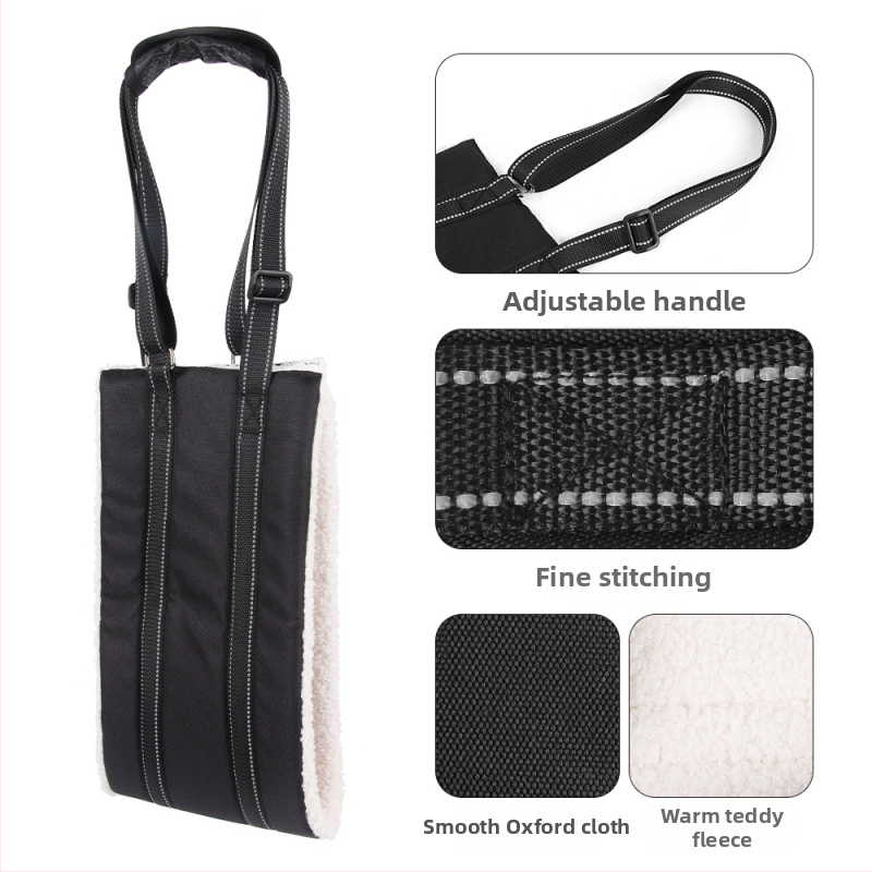 Psí rehabilitačný postroj s nastaviteľným reflexným popruhom (Materiál: Oxfordová tkanina / Teddy velúr; Nastaviteľný; Reflexný; Značka: To the stars)