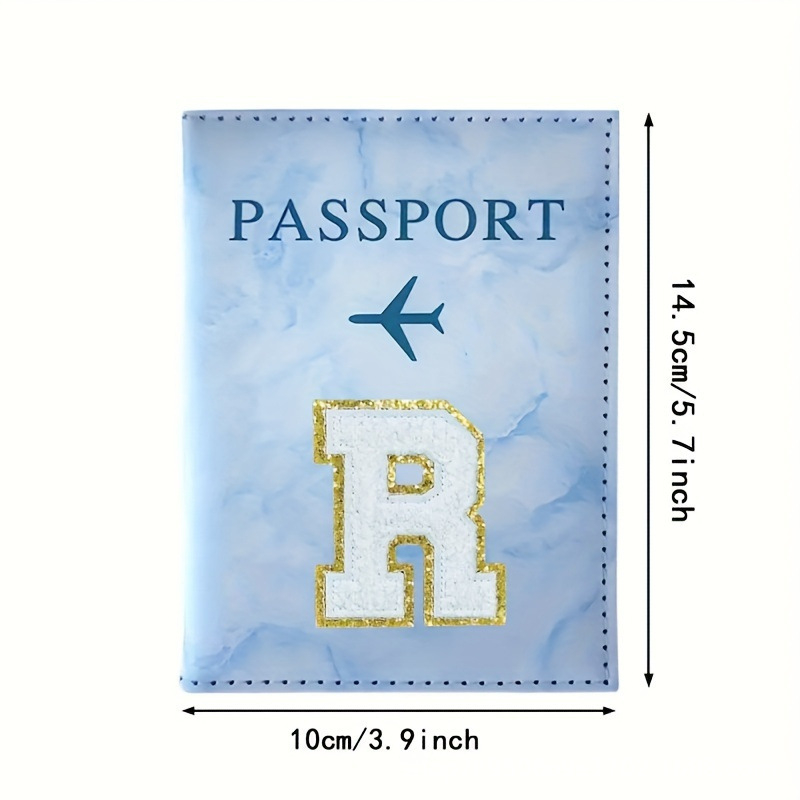 Θήκη διαβατηρίου και εγγράφων, Αλφαβητικό μοτίβο, Υλικό PU, Πορτοφόλι με 1 πτυχή, Άνοιξη 2025