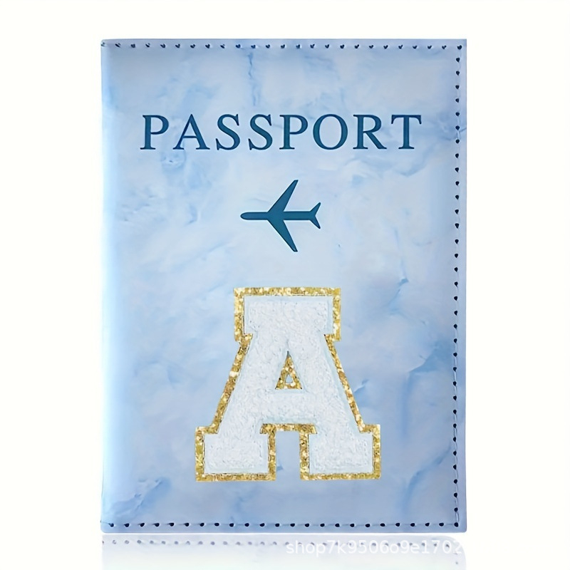 Θήκη διαβατηρίου και εγγράφων, Αλφαβητικό μοτίβο, Υλικό PU, Πορτοφόλι με 1 πτυχή, Άνοιξη 2025