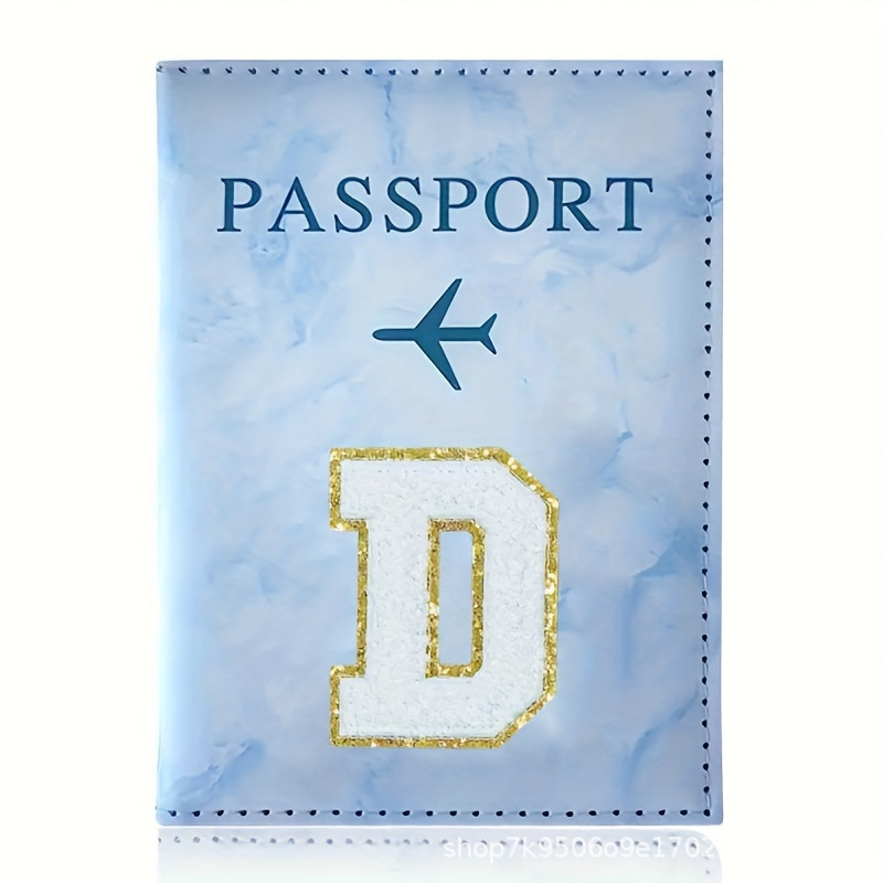 Θήκη διαβατηρίου και εγγράφων, Αλφαβητικό μοτίβο, Υλικό PU, Πορτοφόλι με 1 πτυχή, Άνοιξη 2025