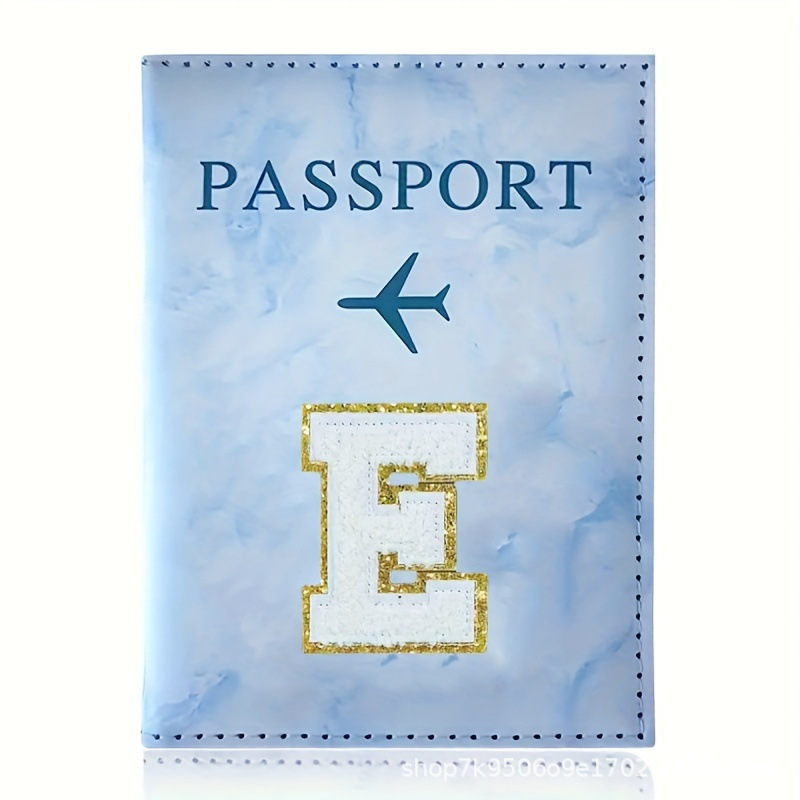 Θήκη διαβατηρίου και εγγράφων, Αλφαβητικό μοτίβο, Υλικό PU, Πορτοφόλι με 1 πτυχή, Άνοιξη 2025