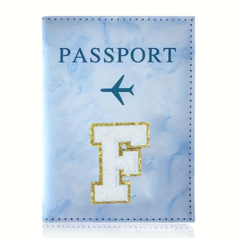 Θήκη διαβατηρίου και εγγράφων, Αλφαβητικό μοτίβο, Υλικό PU, Πορτοφόλι με 1 πτυχή, Άνοιξη 2025