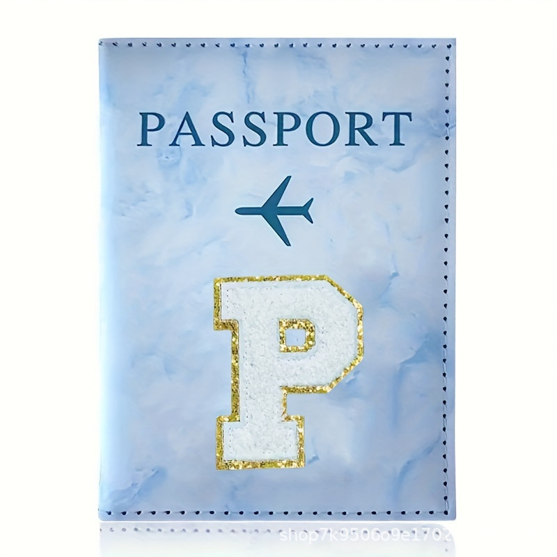 Θήκη διαβατηρίου και εγγράφων, Αλφαβητικό μοτίβο, Υλικό PU, Πορτοφόλι με 1 πτυχή, Άνοιξη 2025
