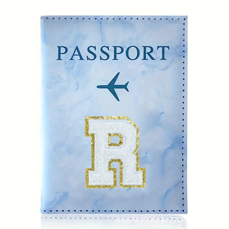 Θήκη διαβατηρίου και εγγράφων, Αλφαβητικό μοτίβο, Υλικό PU, Πορτοφόλι με 1 πτυχή, Άνοιξη 2025