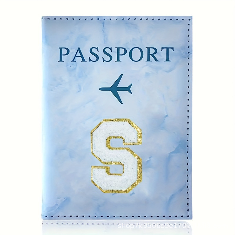 Θήκη διαβατηρίου και εγγράφων, Αλφαβητικό μοτίβο, Υλικό PU, Πορτοφόλι με 1 πτυχή, Άνοιξη 2025