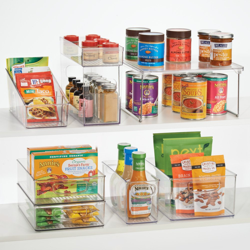 Θήκη αποθήκευσης γραφείου με διαμερίσματα σε πλέγμα, PS πλαστικό, 1L, μοντέλο ZD101