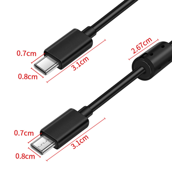 Καλώδιο OTG Type-C προς Type-C για Sony A7R3/A7M3/A7S3/A7R4/A9 και Nikon D780/Z6; αγωγός χαλκού; καλώδιο προσαρμογέα