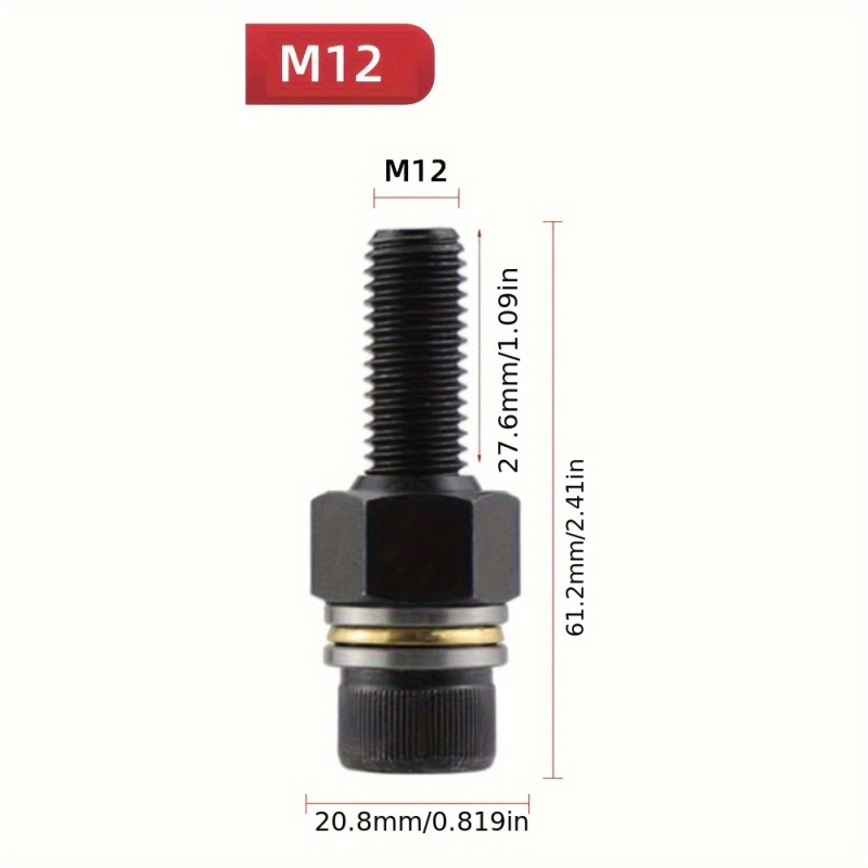 Sea Shark ručni alat za ugradnju rivet-nut (M3-12) – dvoručna operacija, galvanizirano željezo, 7-dijelni set, neto težina 0,4 kg