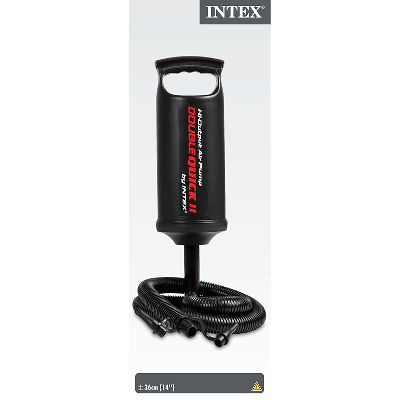 INTEX 68614 Χειροκίνητη Αντλία Αέρα – Υψηλής ταχύτητας για φουσκωτό κρεβάτι, φουσκωτό δαχτυλίδι, πισίνα (Μοντέλο: 68614; Τύπος ακροφύλιου: Beautiful Mouth; Υλικό: Πλαστικό; Εφαρμογή: φουσκωτό κρεβάτι, δαχτυλίδι, πισίνα)