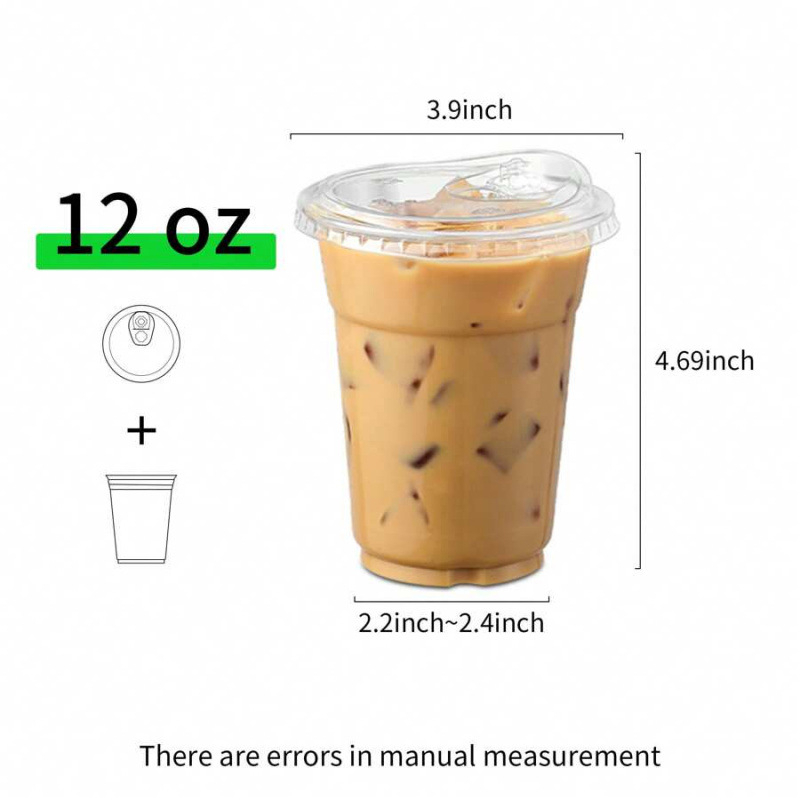 Egyszer használatos poharak hideg italokhoz fedéllel – Modell SH128911824, Nem importált, Kizárólagos határokon átívelő export