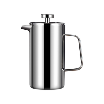 Γαλλικό πιεστήριο από ανοξείδωτο ατσάλι 304, διπλού τοιχώματος, θερμομονωτικό για καφέ και τσάι
