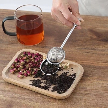 Φίλτρο τσαγιού από ανοξείδωτο χάλυβα - Misty frost - Τηλεσκοπική μπάλα τσαγιού με μεγάλες και μικρές οπές - Απλό στυλ