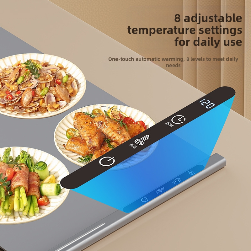 Spade A силиконова загряваща плоча – портативна, изолирана сервираща повърхност за топли ястия, 500W, 220V, 1kg, възможност за персонализиране