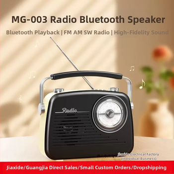 MG003 Bluetooth radio s punim opsegom za starije osobe — USB sučelje, ugrađeni zvučnici, mono zvuk, 5V, 220 mW