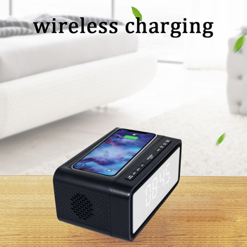 Ραδιόφωνο-ξυπνητήρας με Bluetooth ηχείο, LED οθόνη, USB φορτιστής, Ασύρματη φόρτιση, Bluetooth 5.3