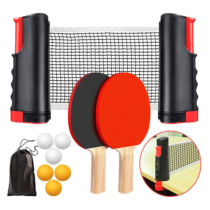 Pārvietojama izstiepjamā tīkla rāmis galda tenisa – PVC, BALLSNET, 0,4 kg, galda tenisa rāmis