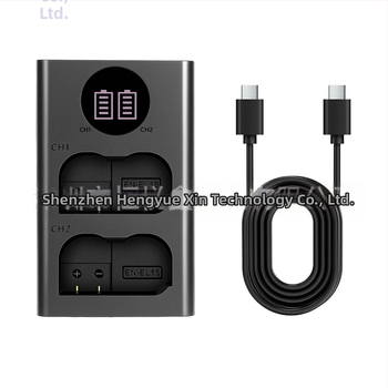 Двуканално зарядно за EN-EL15 батерия за Nikon D7000/D7100/D800/D800E/D610 с USB-C вход и LED индикатор