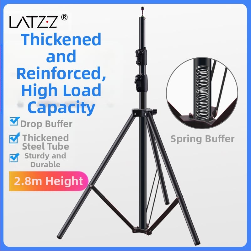 Aluminijski stalak za fotografiju, nosivost 5 kg, visina 2,8 m, promjer cijevi 30 mm, 3-sekcijski, pogodan za live streaming