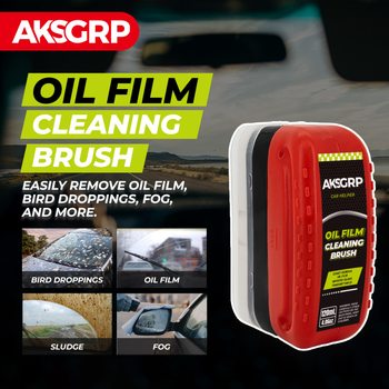 AKSGRP Četkica za uklanjanje masnog filma sa stakla, bazirana na silicijevom dioksidu, rok trajanja 3 godine